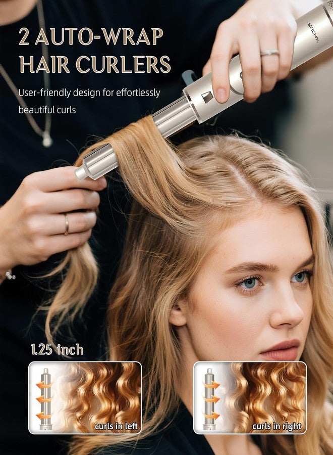 RUCHA 8-in-1 Foldable Hot Air Styler, 110,000 RPM High Speed Hair Nora Styler, Air Curler for Hair, Negative Ion Hot Air Bursh for Frizz-Free Styling Fast Drying Curling Straightening Volumizing - Image 4